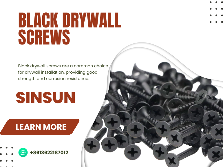 Transform Your Space: The Impact of Sinsun Black Drywall Screws on Modern Interiors