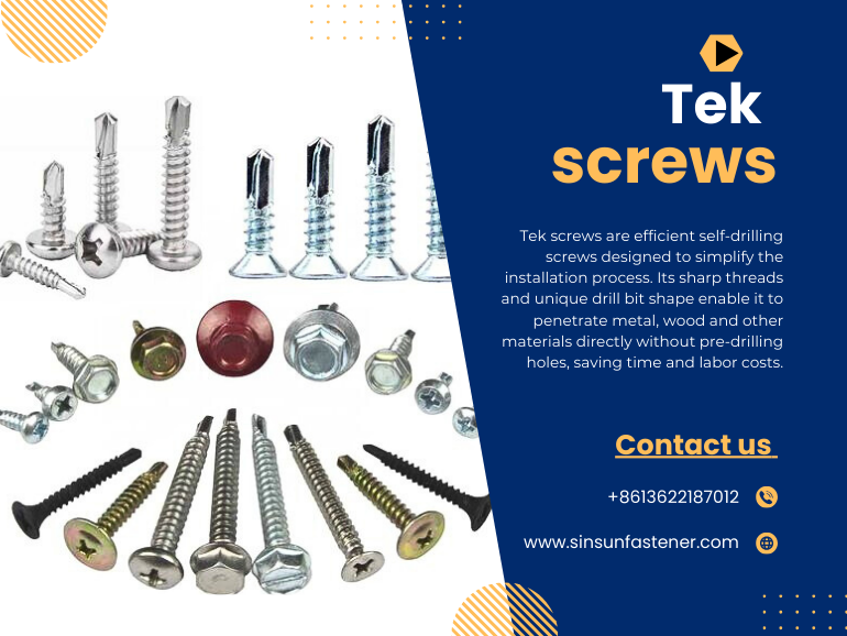 What is the difference between self-tapping screws and Tek screws?