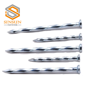 Galvanized Steel  Spiral Shank Concrete Nail