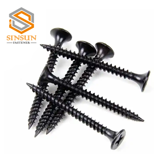 black dry wall screw