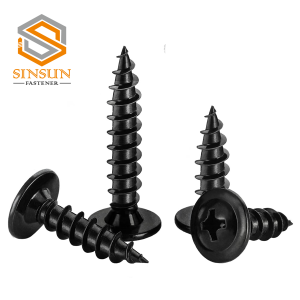 Black zinc သည် Shead Metal Screw နှစ်ခုကိုနှိပ်လိုက်သည်