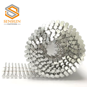 15 Degree Bright Screw Shank Wire Coil Nails