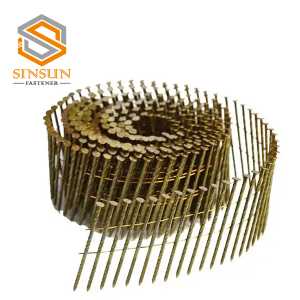 15 Degree Bright Screw Shank Coil Nails