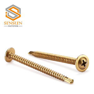 Yellow Zinc Plated Truss Head Self Drilling Screws