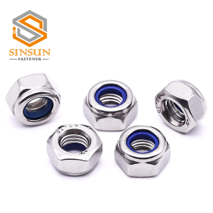 DIN985  Flanged Insert Nylon Self Locking Hex  Nut