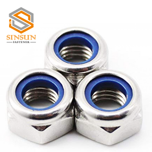 DIN985  Flanged Insert Nylon Self Locking Hex  Nut