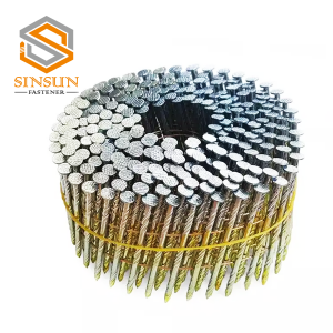 15 Degree Bright Screw Shank Coil Nails