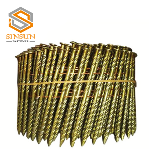 15 Degree Wire Collated Screw Shank Coil Framing Nail