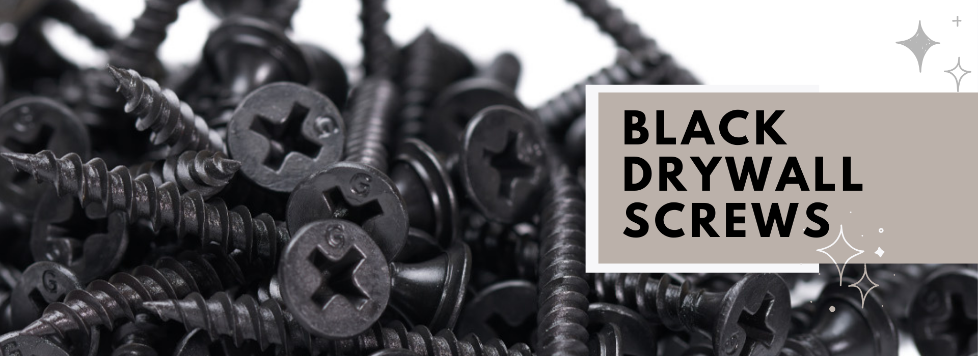 Black drywall screws are a high-performance screw specially designed to securely fasten drywall to wooden or metal frames