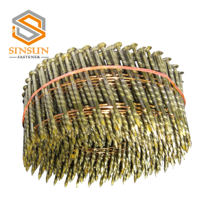 15 Degree Bright Screw Shank Coil Nails