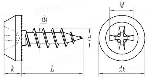 Tornillo Phillips Pan Framing Punta Aguja