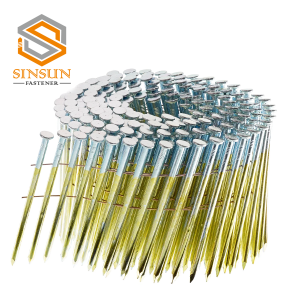 Smooth Shank Bright Coated Coil Nails