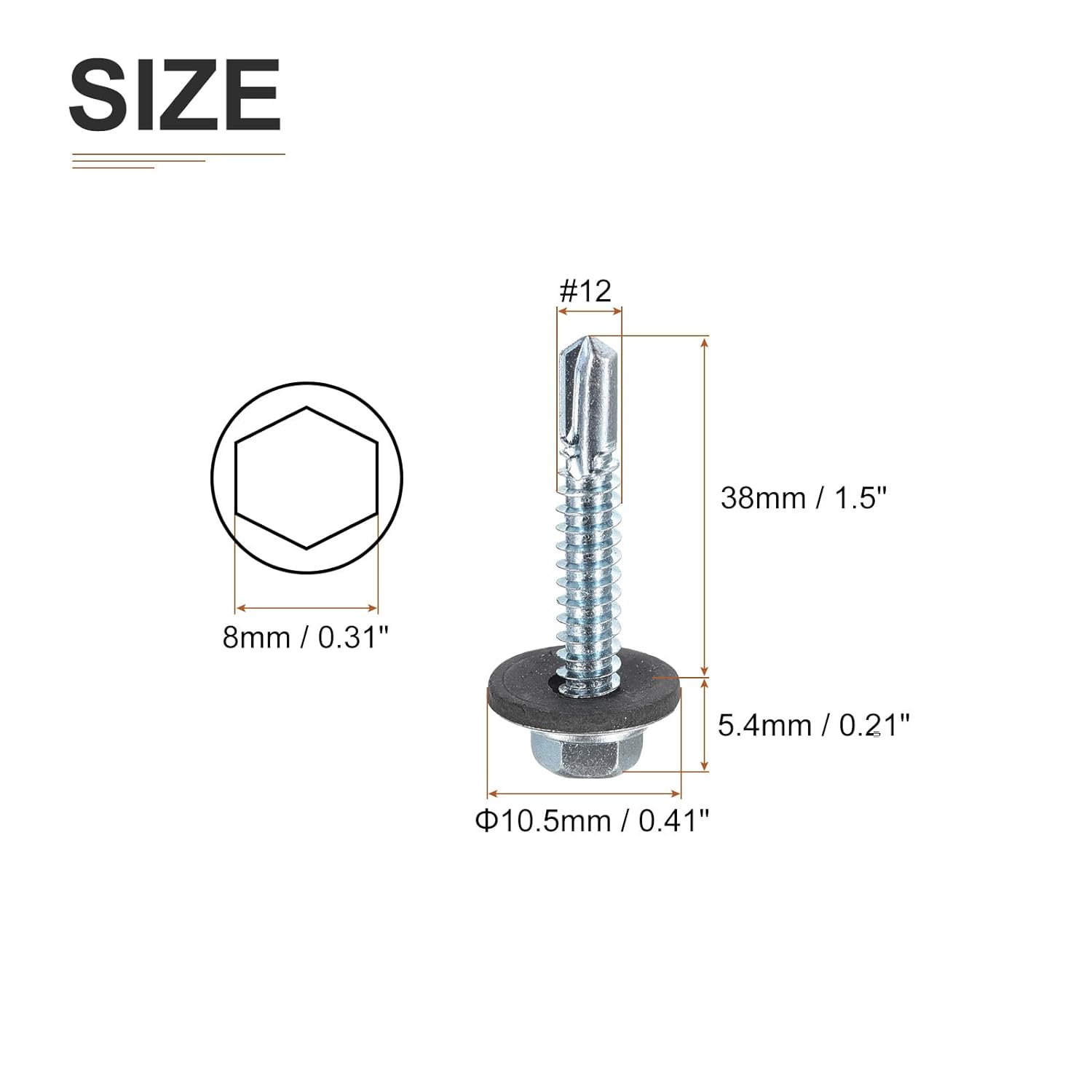 Self Drilling Screws with EPDM Washer