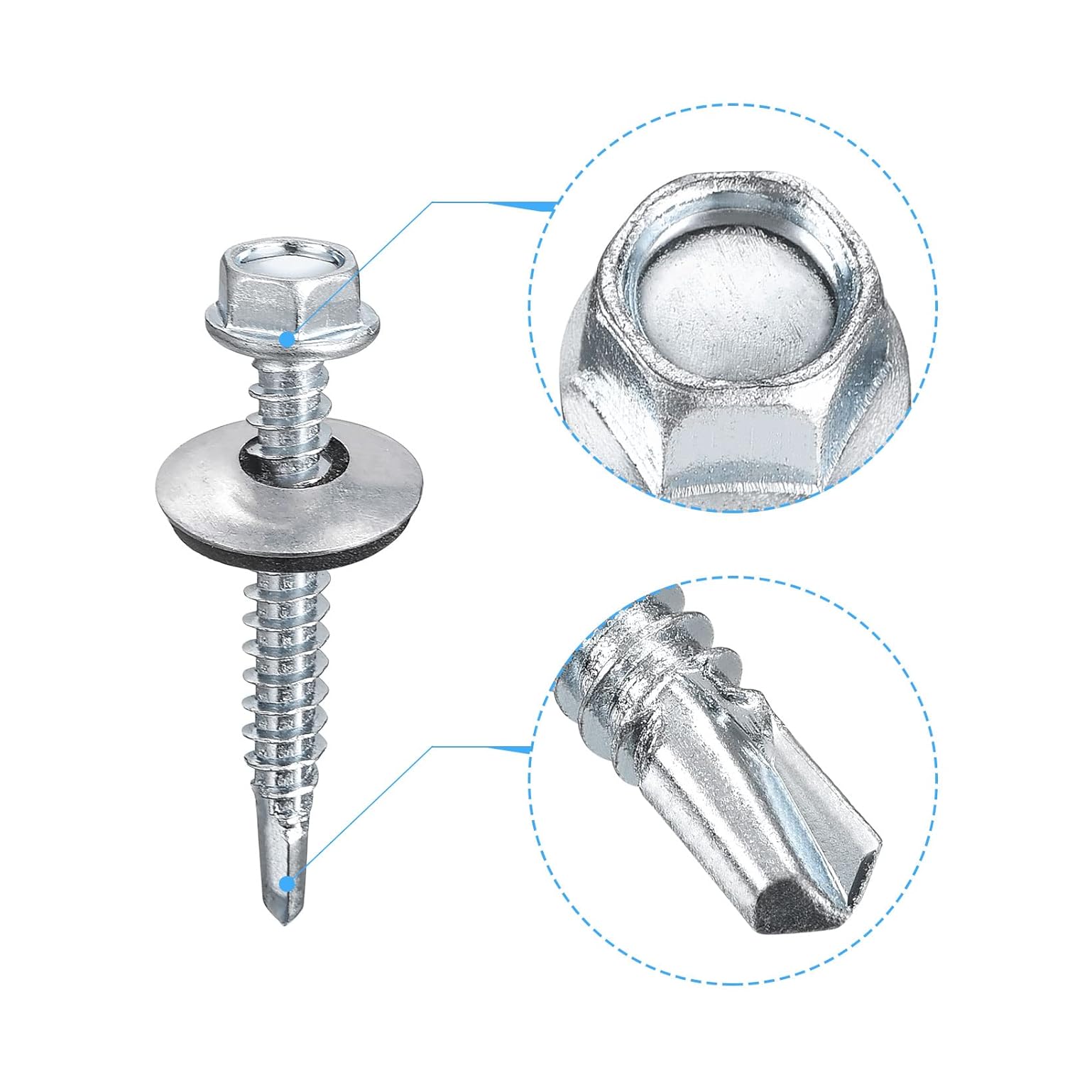 tornillos autoperforantes para techo de chapa