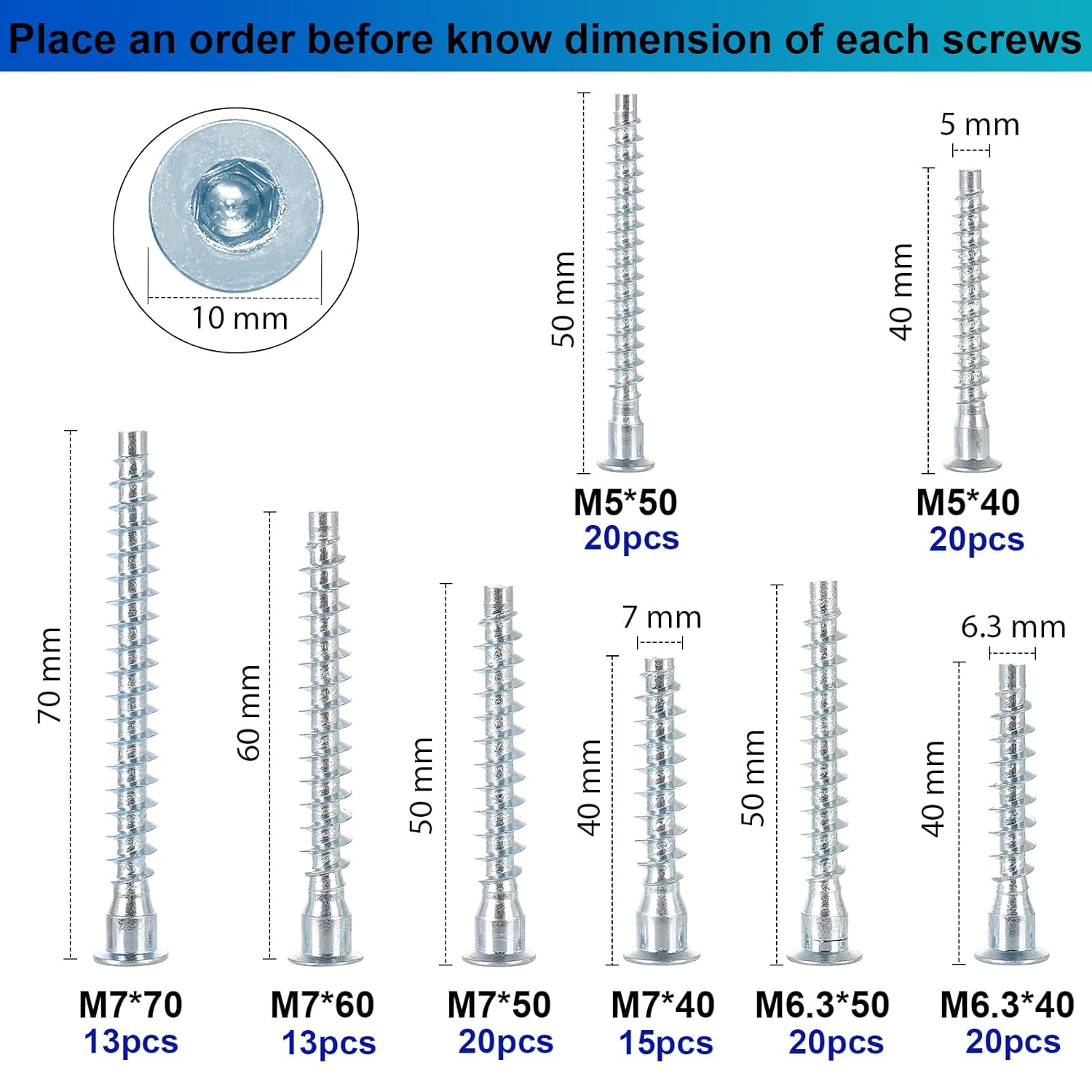 Carbon Steel Inner Hex Self-Drilling Screw