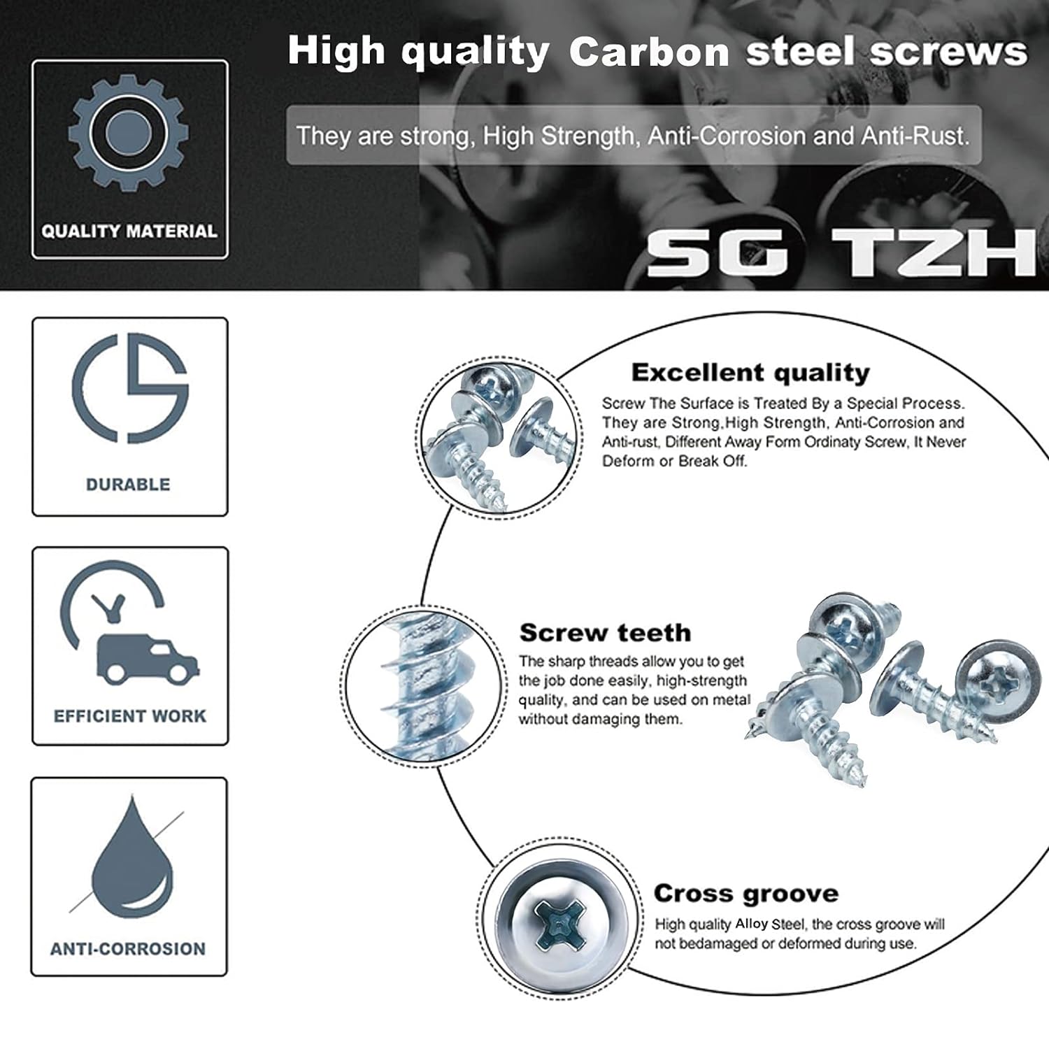 Self Tapping Screws Phillips Truss Head