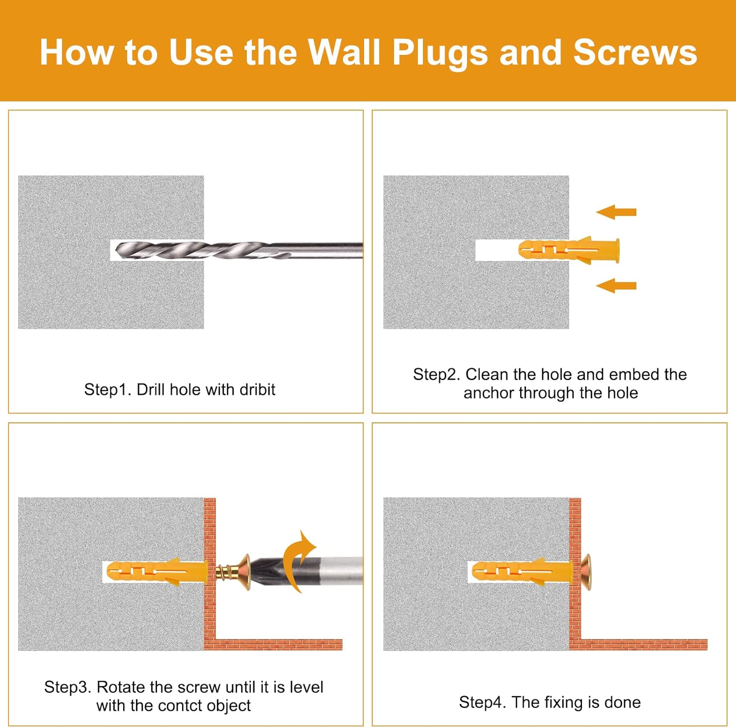 Expansion Wall Plugs and Masonry Screws