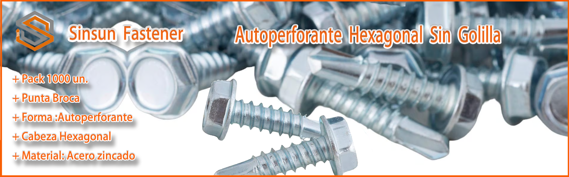 I-Autoperforante Hexagonal Sin Golilla