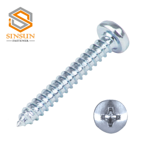 ZINC PLATED PAN HEAD SELF TAPPING SCREW