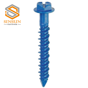 Hex head Blue Concrete Anchor Screws