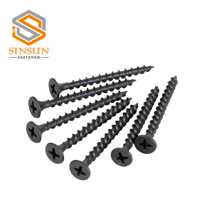 Black Coarse Thread Drywall Screws with Sharp Point