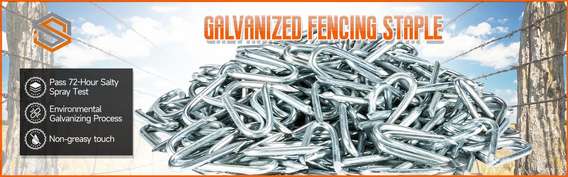 Galvanized U nail