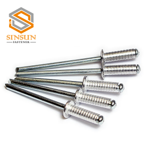 Aluminium  Dome Head Grooved Blind Rivet