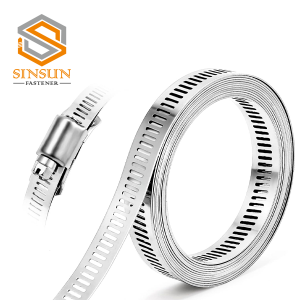 Big Size  Stainless Steel Adjustable American Type  Drive Hose Clamp