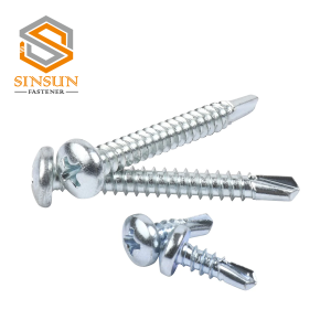 Zinc Plated pan head Self Drilling Screw