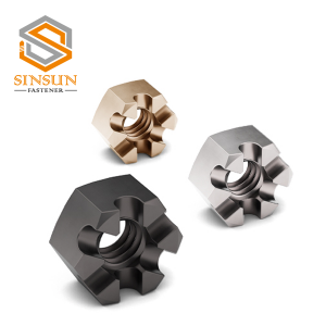 Zinc Plated Carbon Steel Slotted Hex Castle Nut