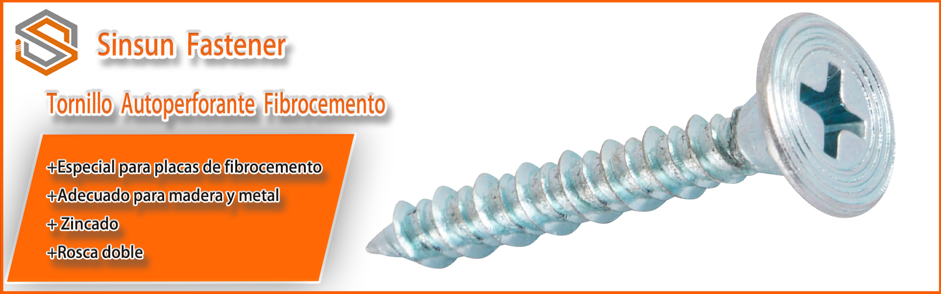 Tornillo  Autoperforante  Fibrocemento