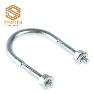 Bright Zinc Plated Steel Round U-Bolt