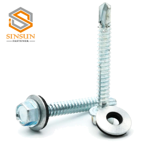 Hex Head SDS Roofing Screw With Metal Bonded EPDM Washer