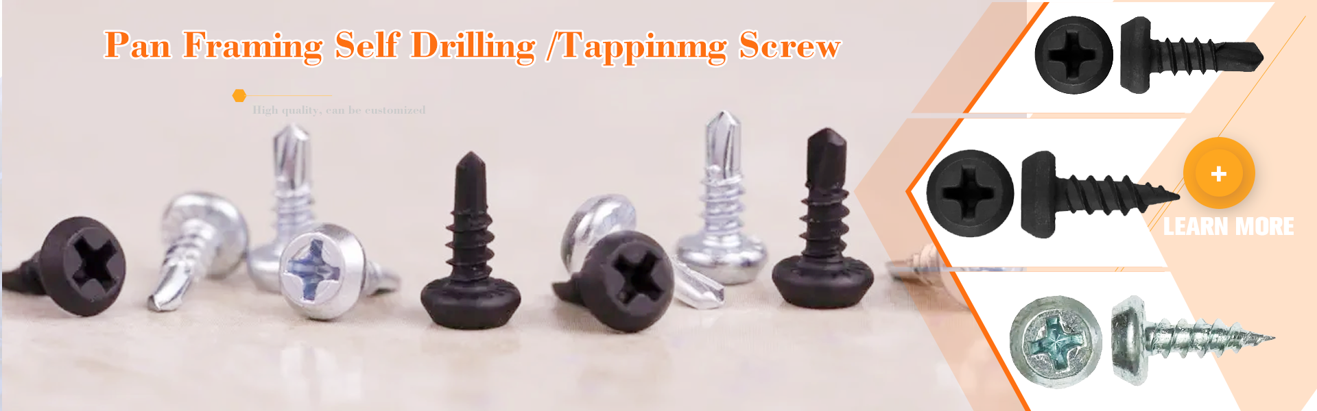 Pan framing head screws 