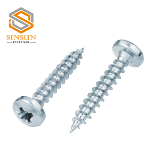 zinc plated Pan Head Chipboard Screw