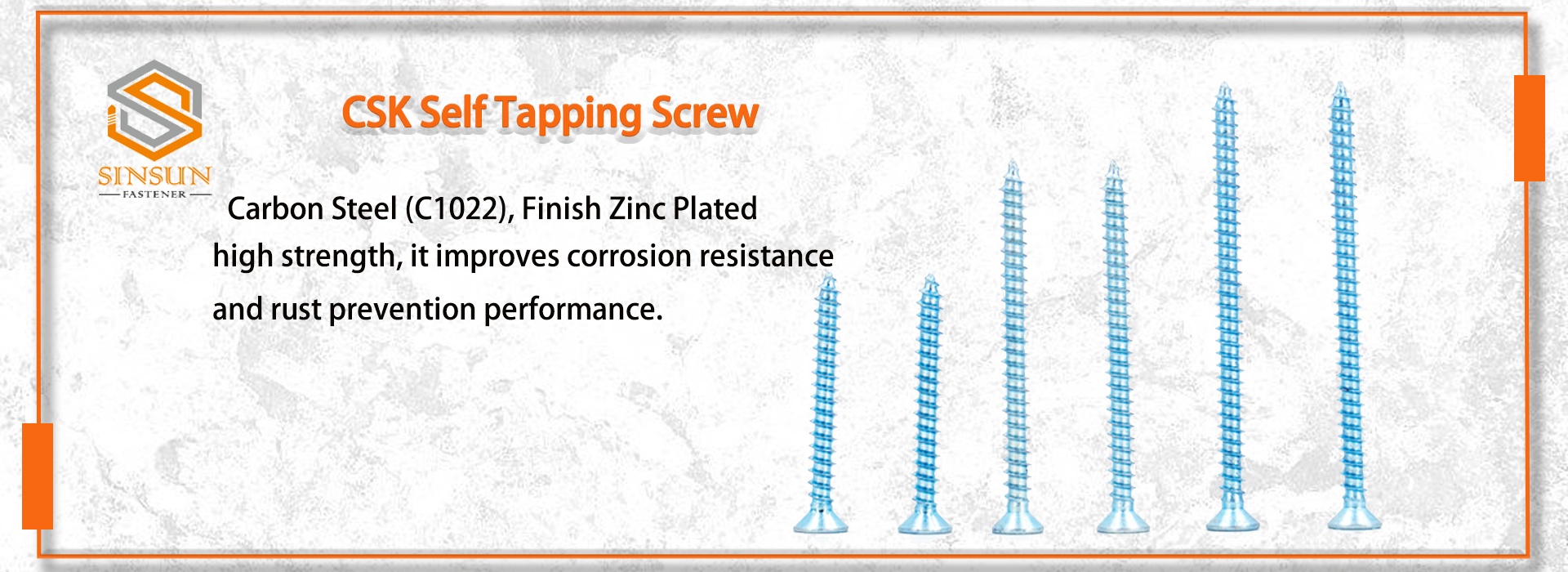 self tapping screw Csk