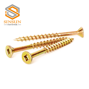 Zinc Plated Square Drive Chipboard Screws