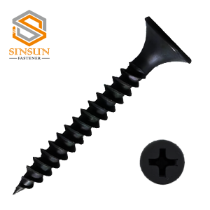 Black Fine Thread Drywall Screw