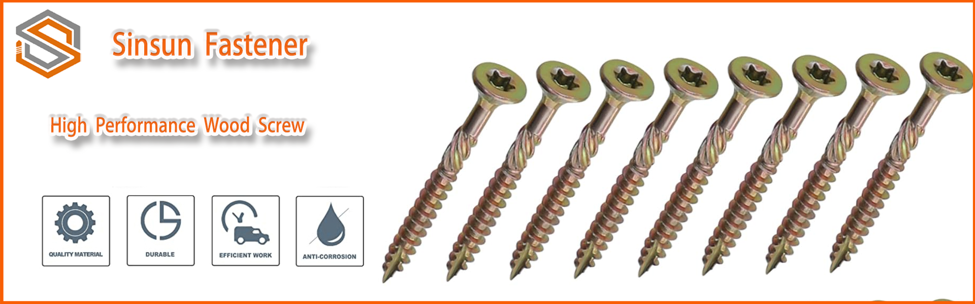 star Drive Knurled Shank Wood Screws