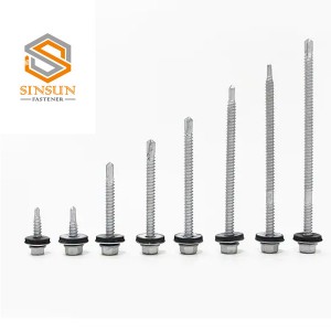 Self drilling hex head screw sizes